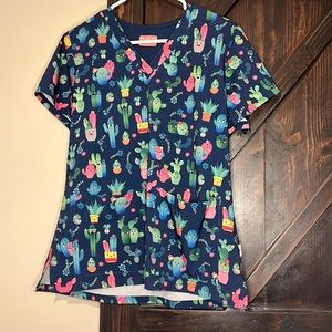 Ava Therese Cacti scrub top